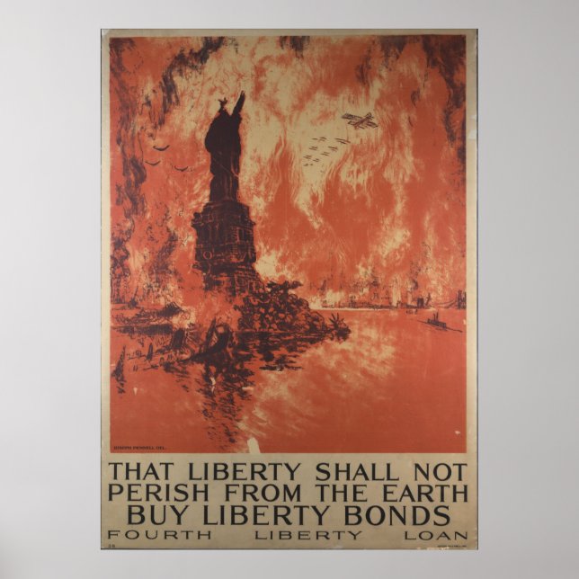World War 1 Liberty Bonds Advertisement Poster (Front)
