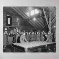World War 1 YMCA Pool Hall, 1910s