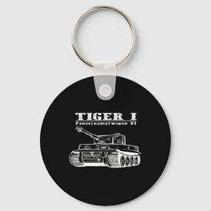 World War 2 A German Tank Tiger I A Panzerkampfwag Keychain