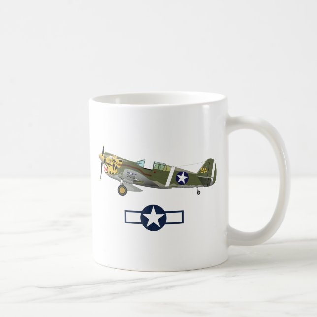 World War 2 American Airplanes Coffee Mug (Right)