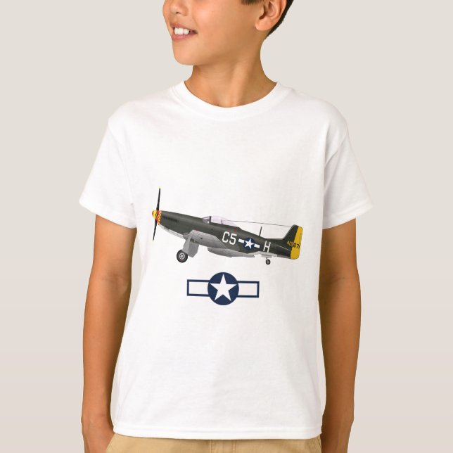 World War 2 American Airplanes T-Shirt (Front)