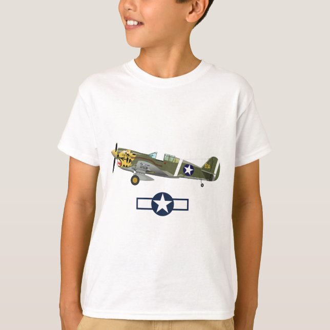 World War 2 American Airplanes T-Shirt (Front)