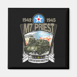 World War 2 American Tank Artillery M7 Priest Magnet