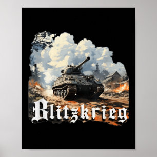 World War 2 Blitzkrieg Poster