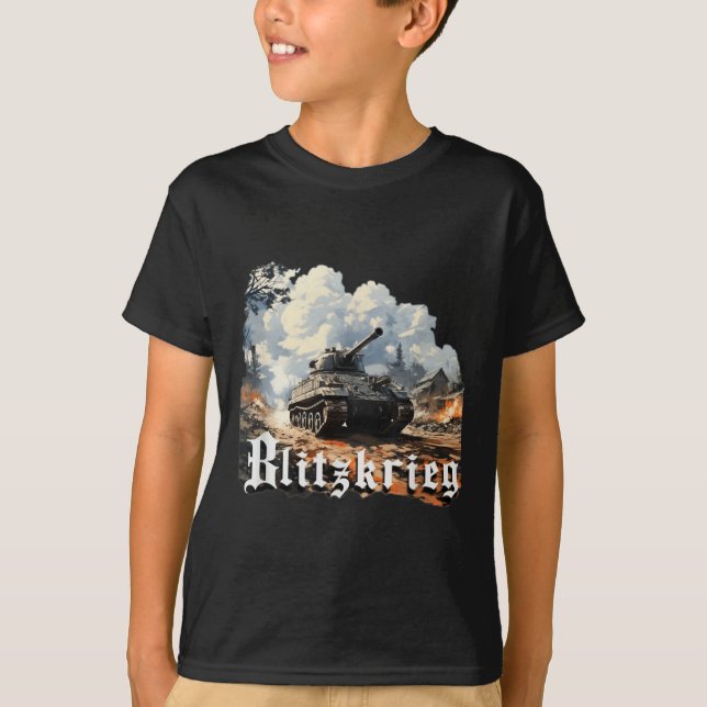 World War 2 Blitzkrieg  T-Shirt (Front)