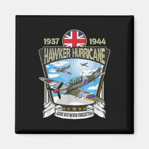 World War 2 British Aircraft Hawker Hurricane Figh Magnet
