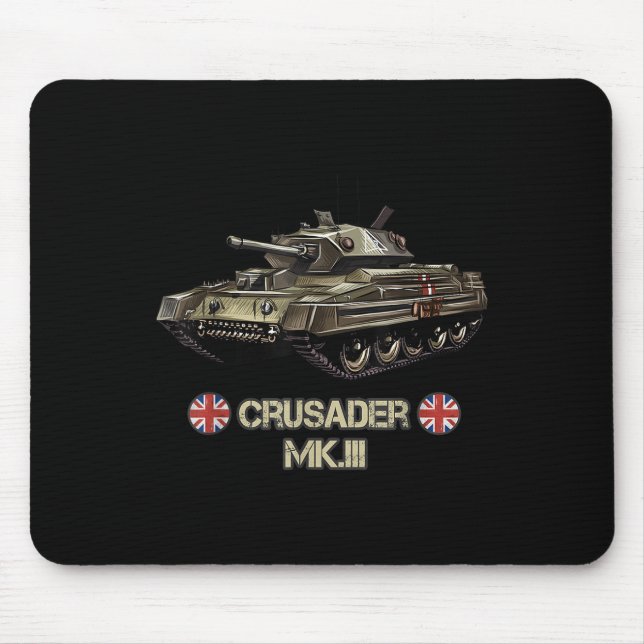 World War 2 British Army Tank Crusader Mk.3 Gift  Mouse Pad (Front)