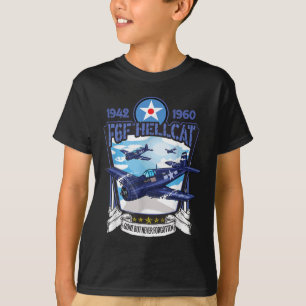 World War 2 F6f Hellcat Fighter Airplane T-Shirt