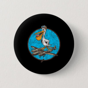 World War 2 Fighter Pilot Patch For Wwii P-38 Vete Inch Round Button