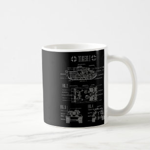 World War 2 German Tank Tiger I Engineering Bluepr Coffee Mug