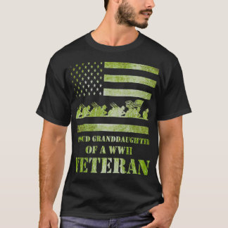 World War 2 II 80th Anniversary Proud Granddaughte T-Shirt