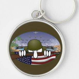 World War 2 Kilroy Keychain