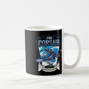 World War 2 Military Fighter Aircraft American F4u Coffee Mug