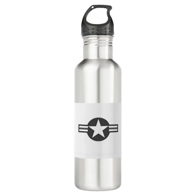 World War 2 USAF Aircraft Insignia Banner 710 Ml Water Bottle (Front)