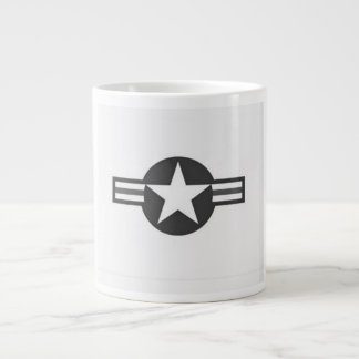 World War 2 USAF Aircraft Insignia Banner Large Coffee Mug