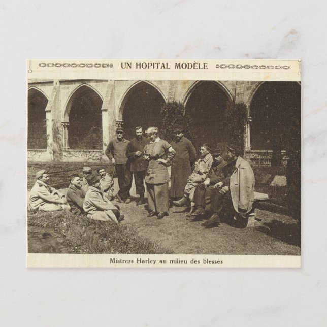World War I,  France, Model hospital Postcard (Front)