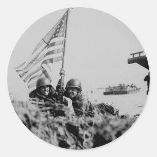World War II Classic Round Sticker