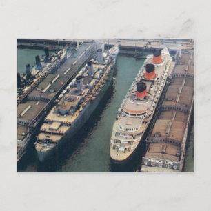 World War II Colour Postcard RMS Queen Mary