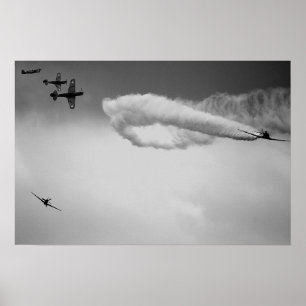 World War II Dogfight Poster