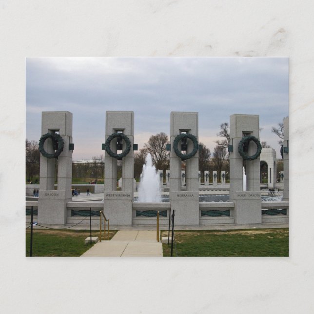 World War II Memorial Postcard (Front)