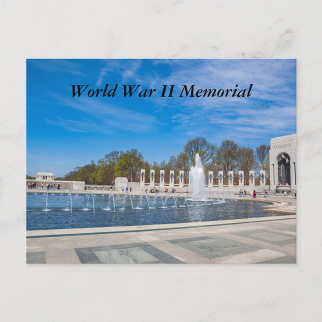 World War II Memorial Postcard (Front)