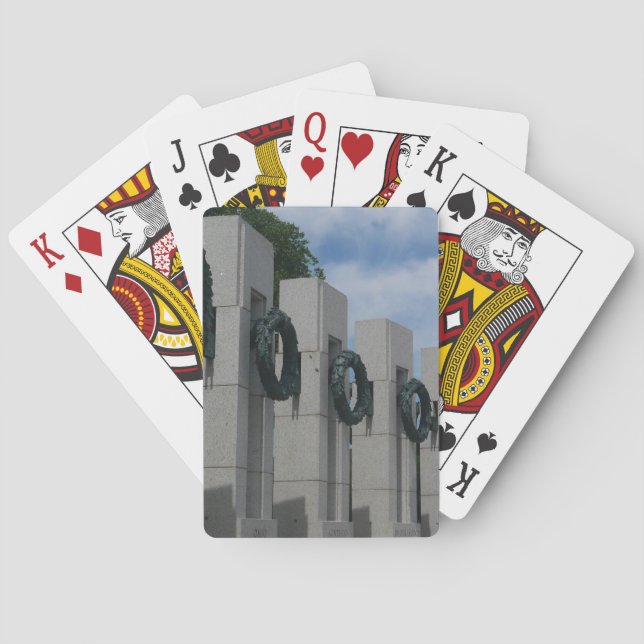 World War II Memorial Wreaths I Playing Cards (Back)
