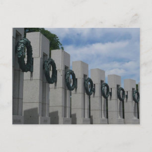 World War II Memorial Wreaths I Postcard