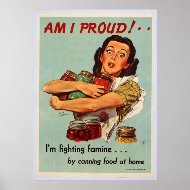 World War II Poster - AM I PROUD! (Front)
