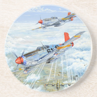 World War II Tuskegee Airman P-51 Mustang Coaster