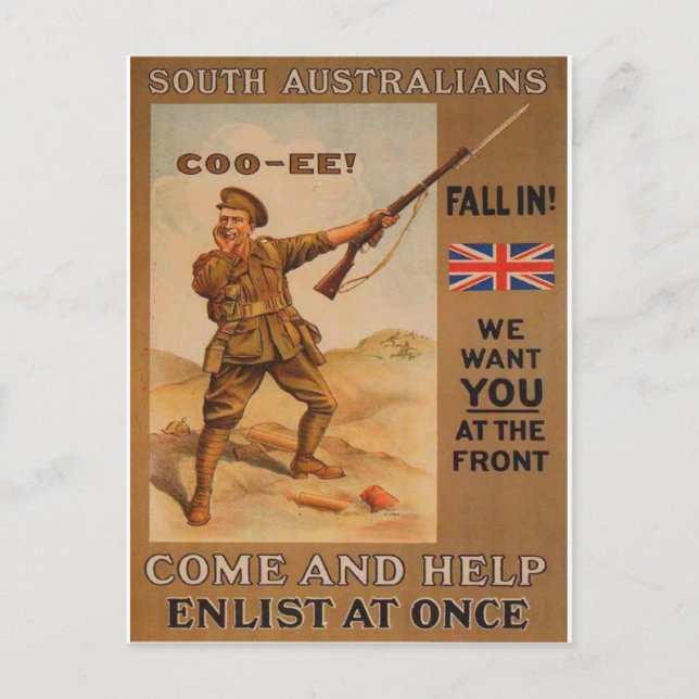 World War l propaganda artwork Postcard (Front)
