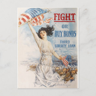 World War l propaganda artwork Postcard