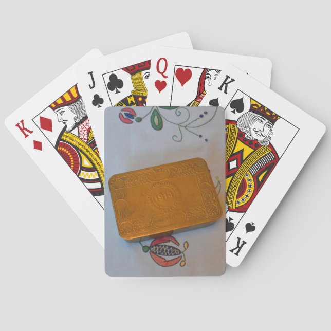 World War One Christmas Tin Playing Cards (Back)