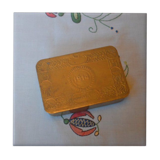 World War One Christmas Tin Tile (Front)