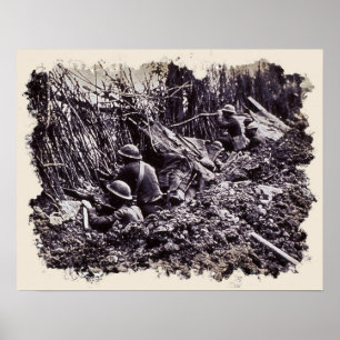 World War One Trench Warfare Poster