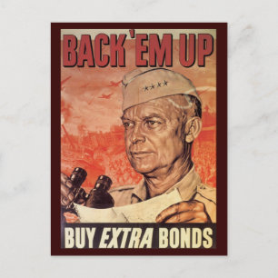 World War Postcards, War Bonds Poster Postcard