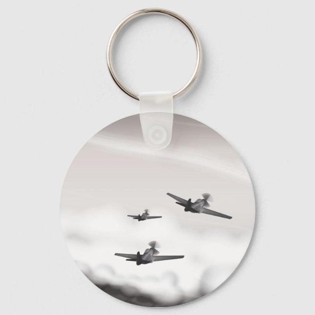 World War Two Aeroplanes Keychain (Front)