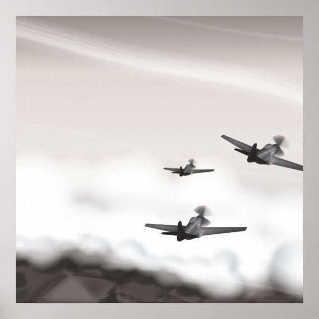 World War Two Aeroplanes Poster (Front)