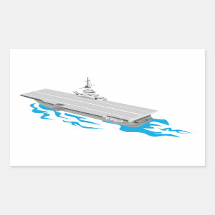 World War Two Aircraft Carrier Retro Sticker