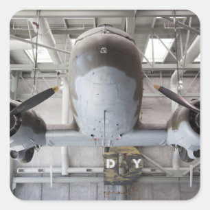 World War Two C-47 Dakota transport aircraft, Square Sticker