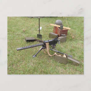 World War Two Machine Gun Postcard