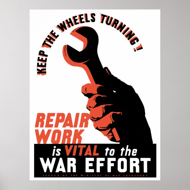 World War Two War Effort Poster (Front)