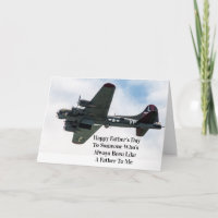 World Wat II Aircraft Father's Day Card
