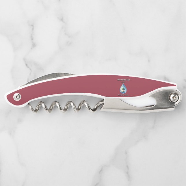 World Water Day. Every Drop Counts. Corkscrew (Back)