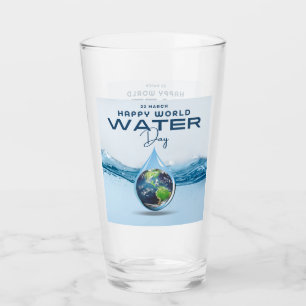 World Water Day Glass