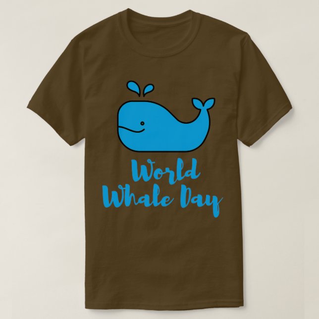 World Whale Day T-Shirt (Design Front)