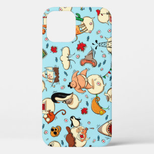 World Wonders: Colourful Blue Pattern. iPhone 12 Case