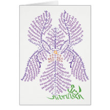 World Word Iris Card