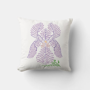 World Word Iris Pillow