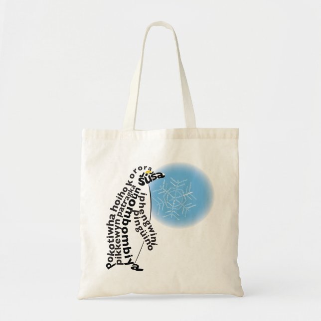 World Word Penguin Tote (Front)