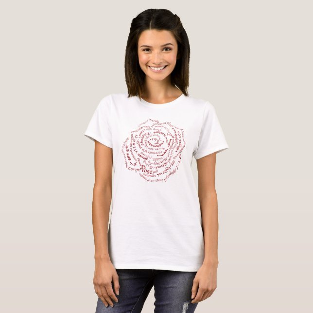 World Word Rose T-Shirt (Front Full)